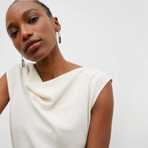 NWT - MM Lafleur The Rowling Top - Eco Soft Wave - Alabaster